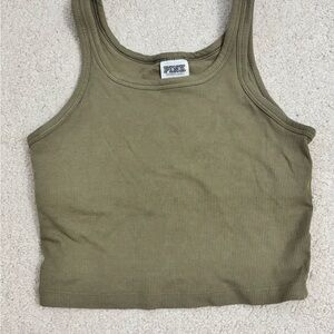 PINK Ribbed Tank Top